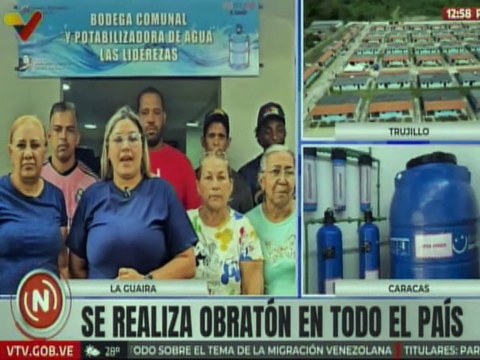 La Guaira | Obratón beneficia a la comunidad "10 de marzo" con inauguración de planta potabilizadora