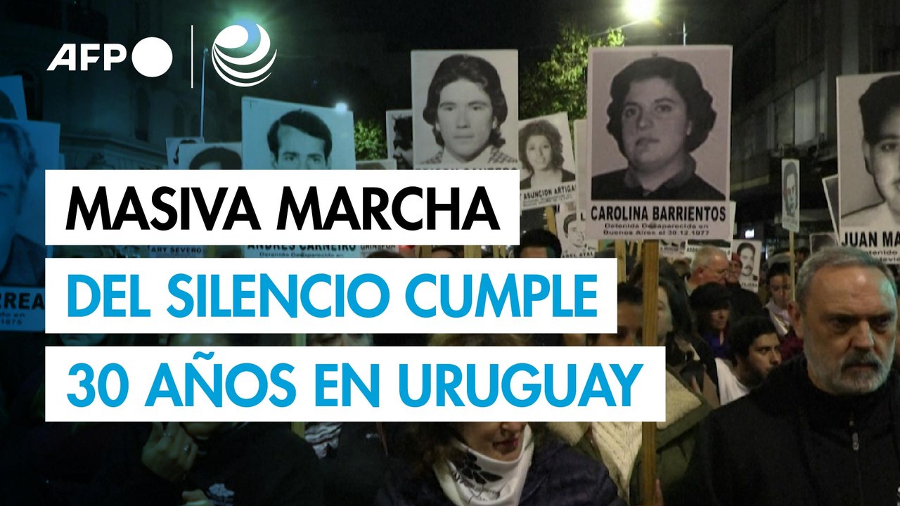 Masiva Marcha del Silencio cumple 30 años en Uruguay reclamando dónde están los desaparecidos