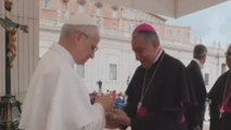 El encuentro del arzobispo Ulloa con el papa León XIV