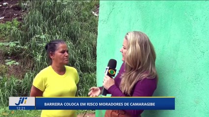 Barreira coloca em risco moradores de Camaragibe