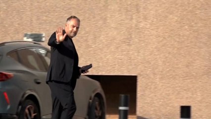 Así llegó Flick a las oficinas del Barça para firmar su renovación