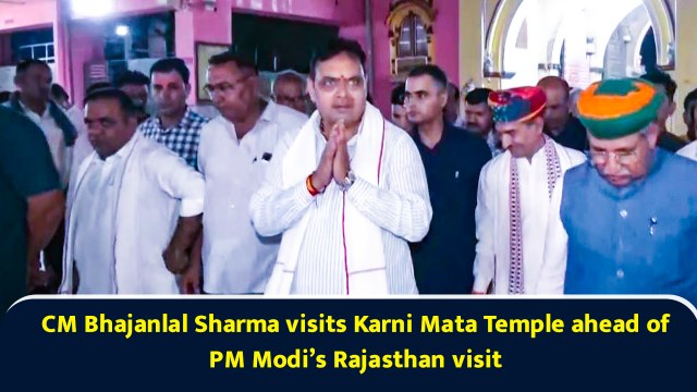 CM Bhajanlal Sharma visits Karni Mata Temple ahead of PM Modi’s Rajasthan visit