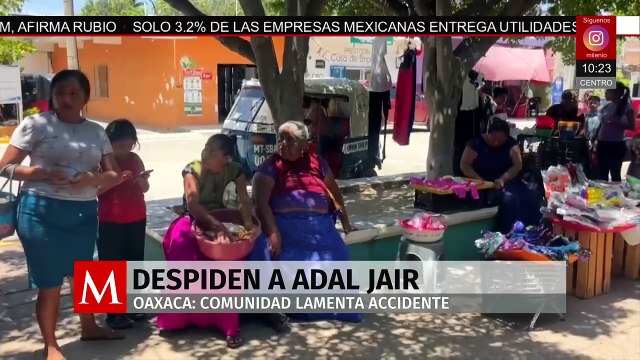 Habitantes de San Mateo del Mar, Oaxaca, despiden a Adal Jair, víctima del choque del Cuauhtémoc