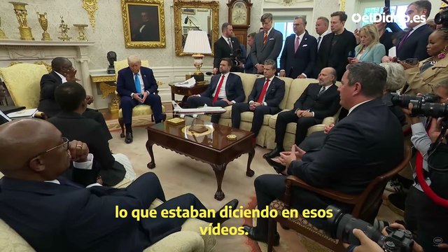 Trump monta una encerrona al presidente de Sudáfrica en el Despacho Oval para insistir en sus acusaciones falsas de “genocidio” blanco