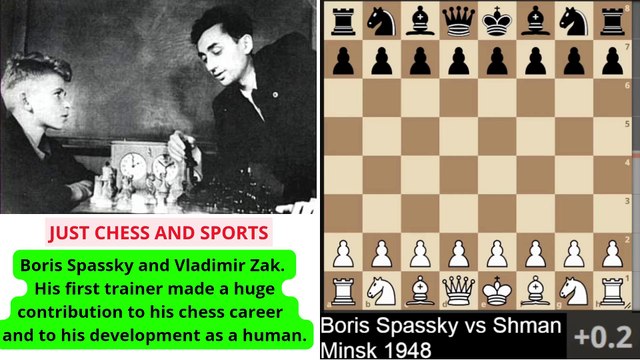 Boris Spassky winning chess games. Part 1