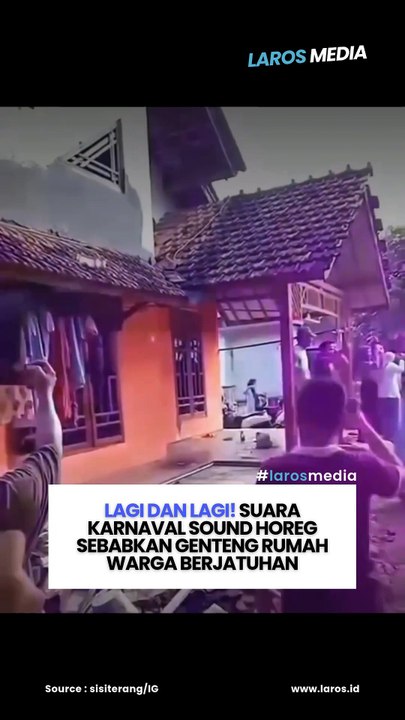 Lagi Dan Lagi! Suara Karnaval Sound Horeg Sebabkan Genteng Rumah Warga Berjatuhan