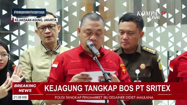 [FULL] Keterangan Kejagung Usai Tangkap Bos PT Sritex Terkait Dugaan Korupsi Kredit Bank