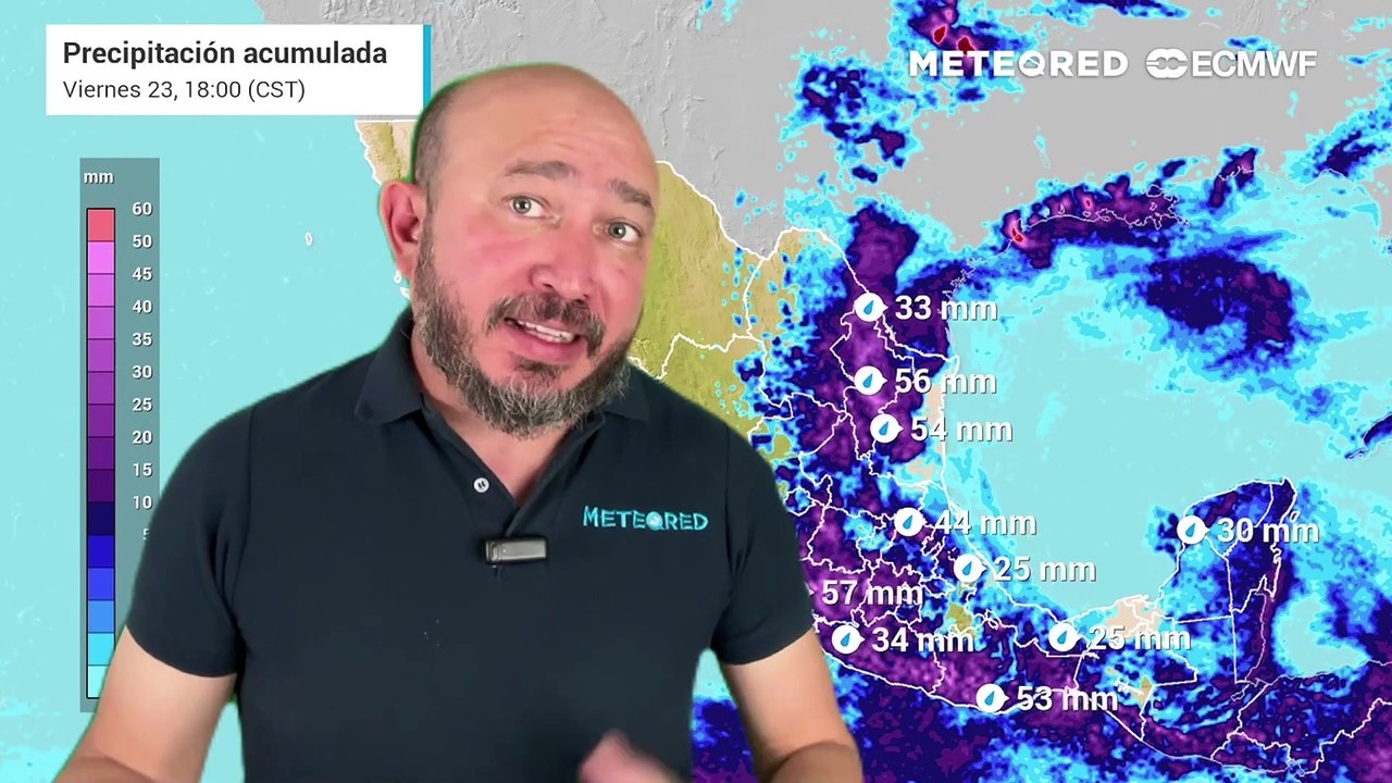 Mañana jueves 9 estados de México recibirán lluvias muy fuertes principalmente por la tarde: hasta 75 mm
