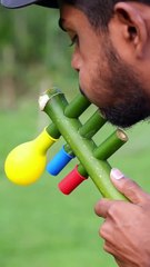 DIY Bamboo Creations with three Clour Balloone #Bamboo #Bambooart