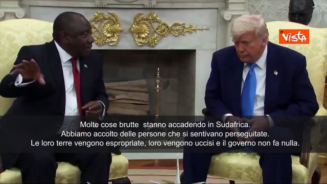 Trump a Presidente Ramaphosa: In Sudafrica è in corso genocidio dei bianchi