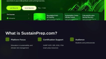 SustainPrep: Your Gateway to Sustainability Certifications 🌱