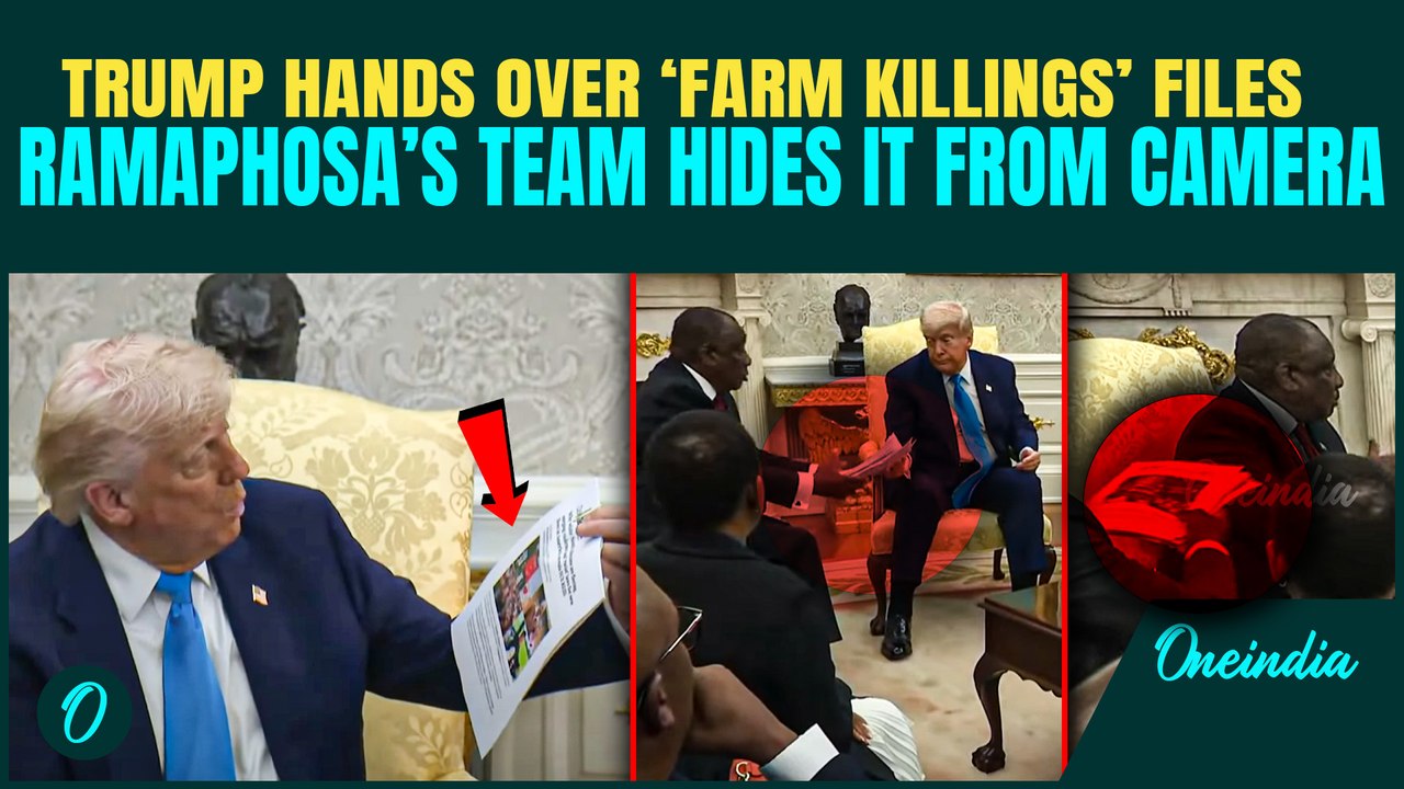 Ramaphosa's Team Caught Hiding 'White Farmer Killings' Documents in Front of Cameras | Donald Trump