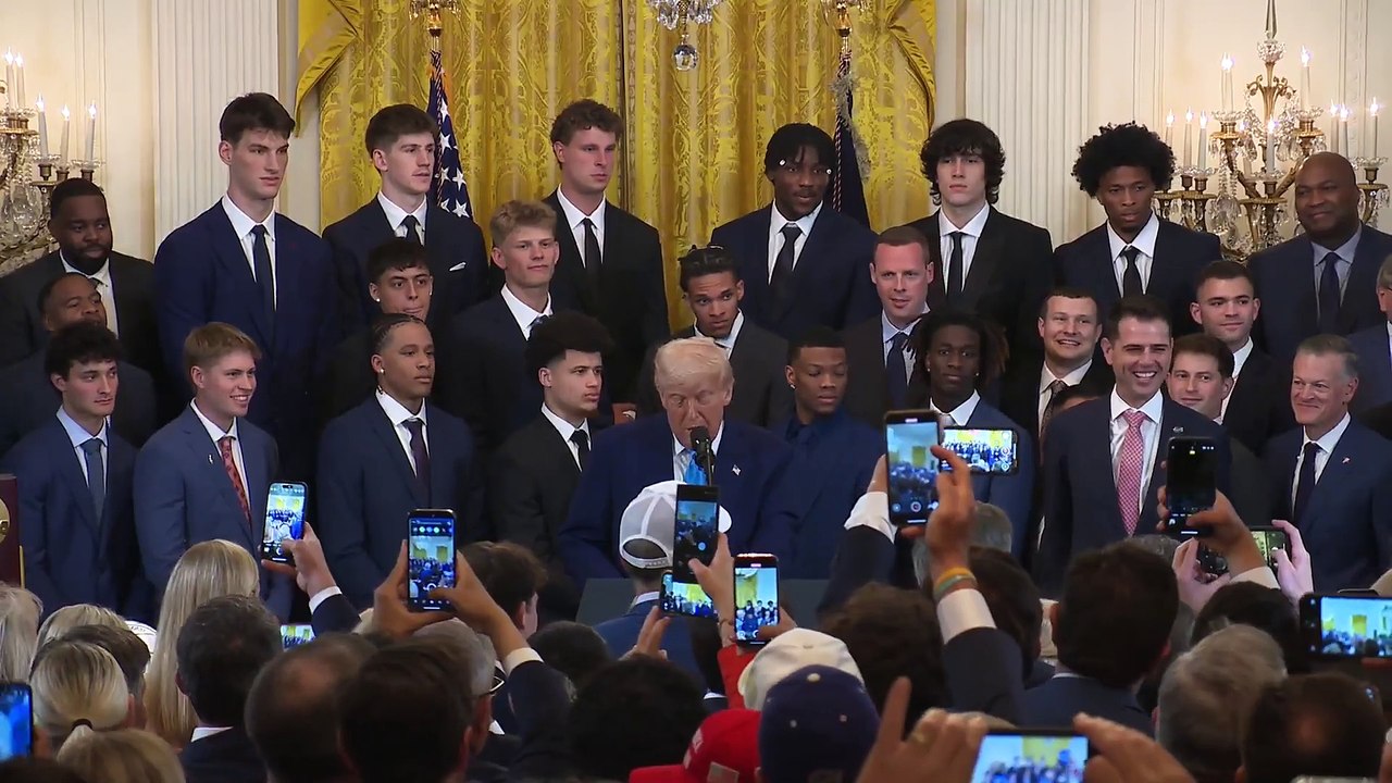 USA - President Trump Welcomes the 2025 Men's NCAA Basketball Champions (21.05.25)