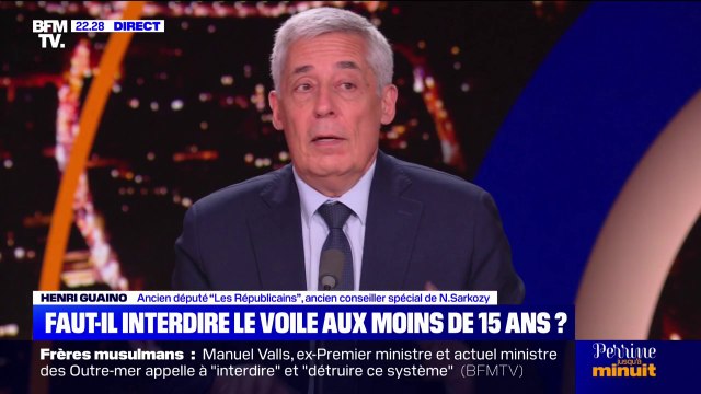 Interdire le voile aux mineures: C'est une proposition complètement démente , explique Henri Guaino, ancien conseiller spécial de Nicolas Sarkozy