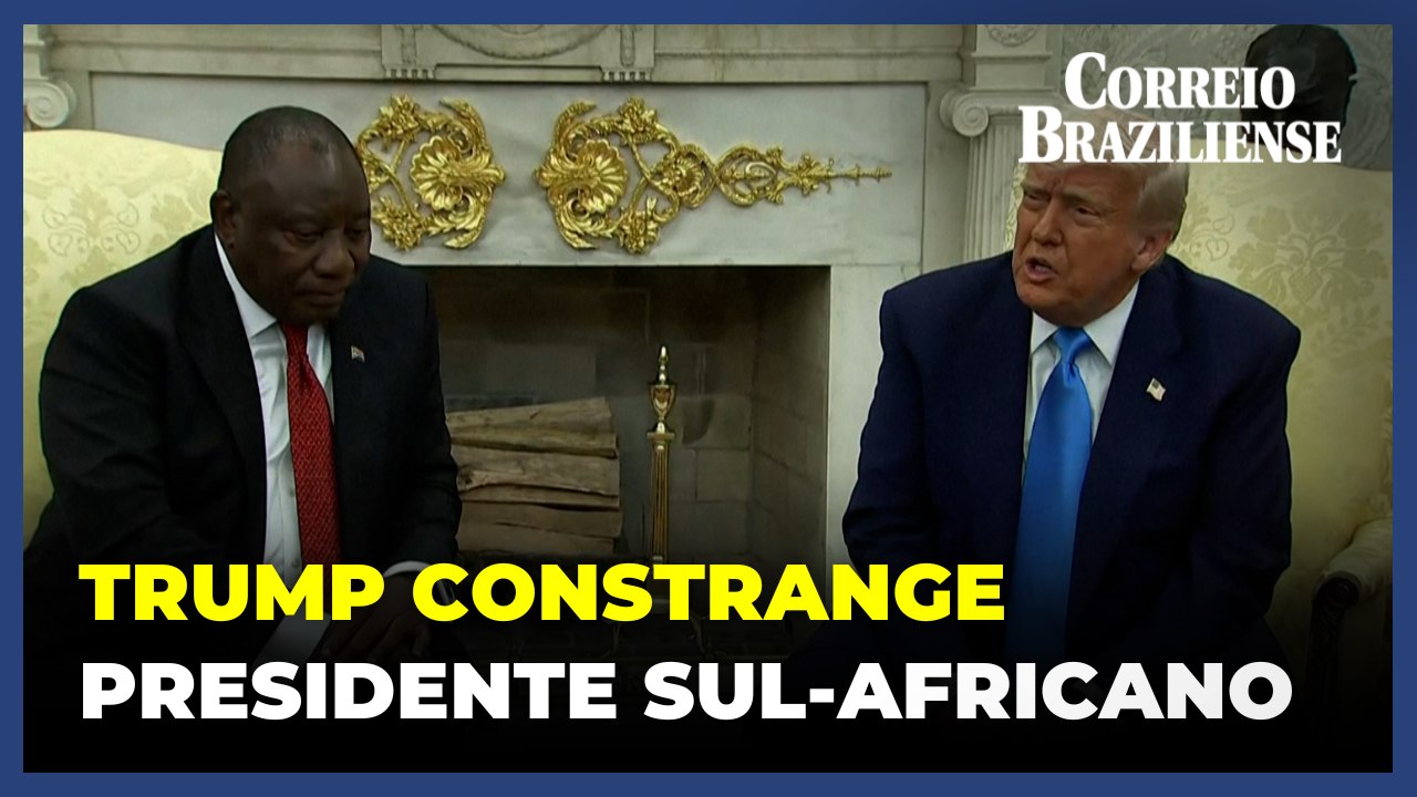 Trump constrange presidente sul-africano com acusações de 'genocídio branco'