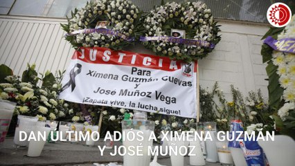 Realizan funeral a Ximena Guzmán y José Muñoz, funcionarios capitalinos asesinados