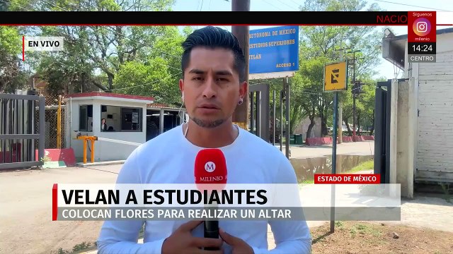 Estudiantes de veterinaria de la FES Cuautitlán colocan altar a estudiantes fallecidos en accidente