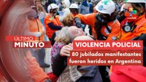 Represión policial contra jubilados argentinos