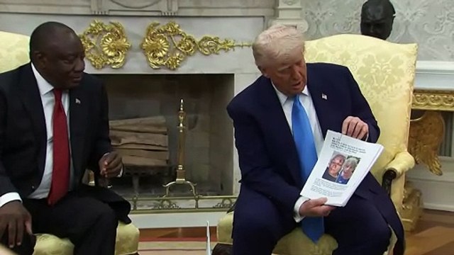 Trump embosca a presidente de Sudáfrica con acusaciones de genocidio contra blancos