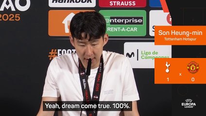 Son celebrates 'dream come true' as Spurs win Europa League
