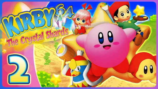 Kirby 64 : The Crystal Shards Walkthrough Part 2 (N64) 100% - World 2: Rock Star 🌕