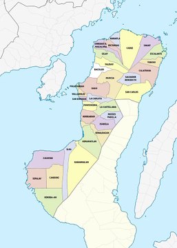 Map of Negros Occidental Province. Peta Provinsi Negros Barat. Negros Occidental Province Map. Map of Province of Negros Occidental. Province of Negros Occidental Map. Mapa ng Lalawigan ng Kanlurang Negros. Mapa ng Kanlurang Negros. Peta Negros Barat