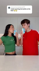 Comment what you think CADEL was thinking… 😅😳🥛 #prank