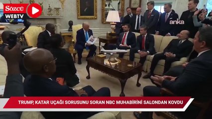Donald Trump, Katar uçağı sorusunu soran NBC muhabirini salondan kovdu