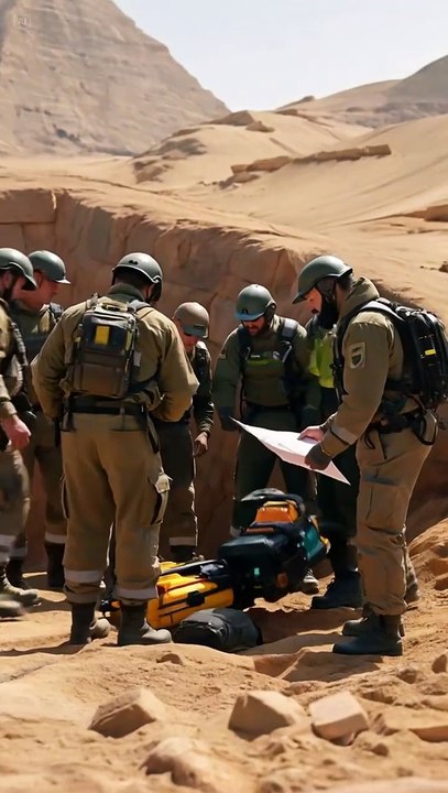 Baby rescue in the pyramid desert