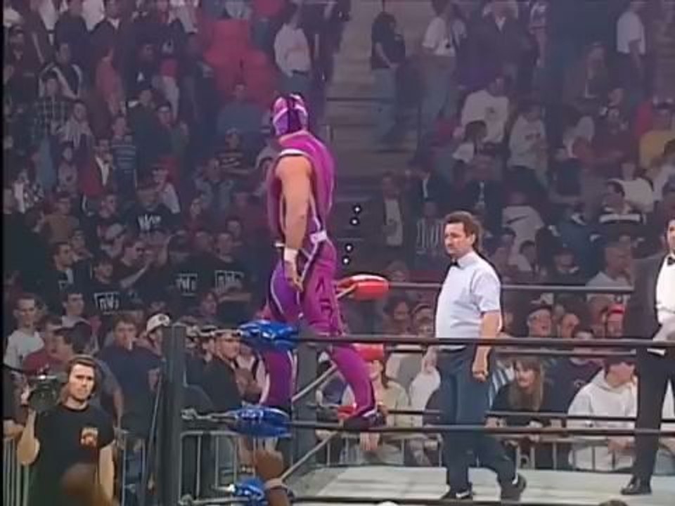 Sting beats up NWO Sting. The NWO confront Sting about joining the NWO! 1996 (WCW)