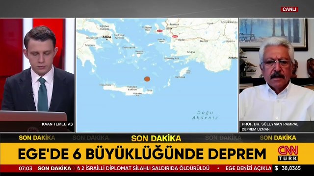 Ege Denizi'nde 6 büyüklüğünde deprem! Birçok ilde hissedildi