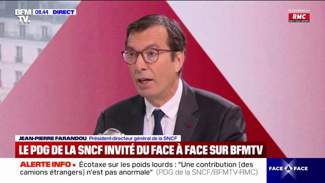 TGV: “Il ne faut pas oublier les territoires. La France, ce n’est pas que les grandes villes”, indique Jean-Pierre Farandou, PDG de la SNCF