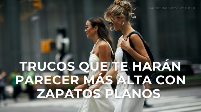 Trucos que te harán parecer más alta con zapatos planos