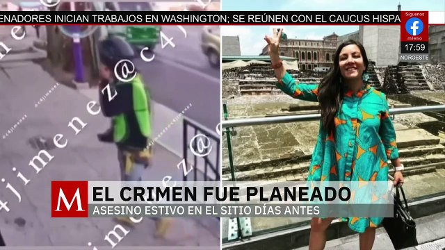 Difunden video del presunto asesino de Ximena Guzmán y José Muñoz, funcionarios de CdMx