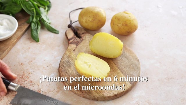 Patatas asadas al microondas