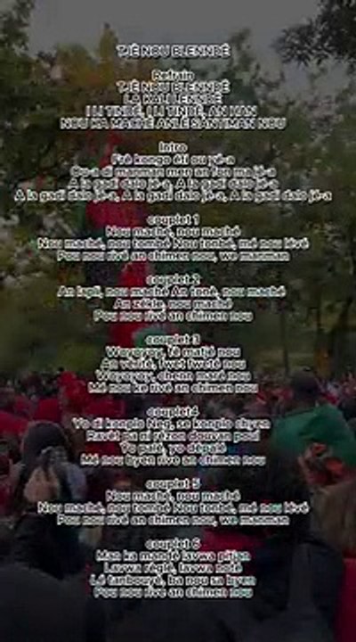 Tjè nou blenndé [PAROLES] YouTube Laura Orvélie 🧠🎀