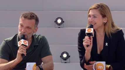 L'interview d'actualité à Cannes - Julie Gayet et Mathieu Kassovitz