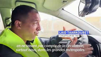 Les taxis toujours mobilisés à Paris
