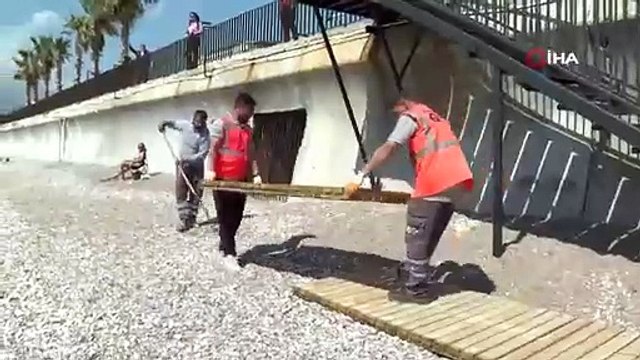Dünyaca ünlü Konyaaltı Sahili yaza hazır