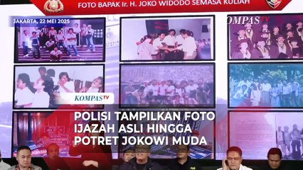 Bareskrim Polri Tampilkan Foto Ijazah Asli hingga Potret Jokowi Muda