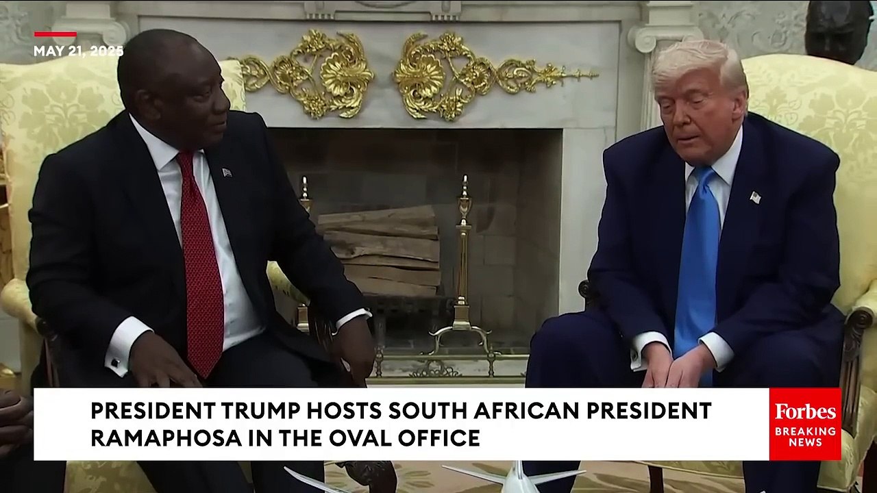 'Elon Happens To Be From South Africa'_ Trump Shouts Out To Tesla CEO During Meeting With Ramaphosa