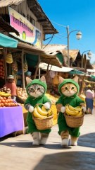 The Brave Cats and the Banana Bandit