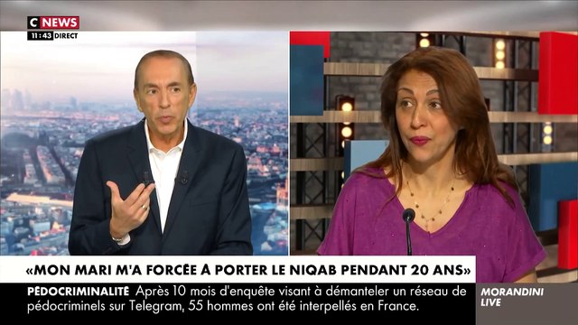 Le témoignage de Henda Ayari dans « Morandini Live » sur CNews : « Mon mari m’a forcée à porter le niqab pendant 20 ans »