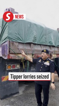 JPJ seizes tipper lorries without valid road tax since 2016 in Rawang, Cyberjaya ops