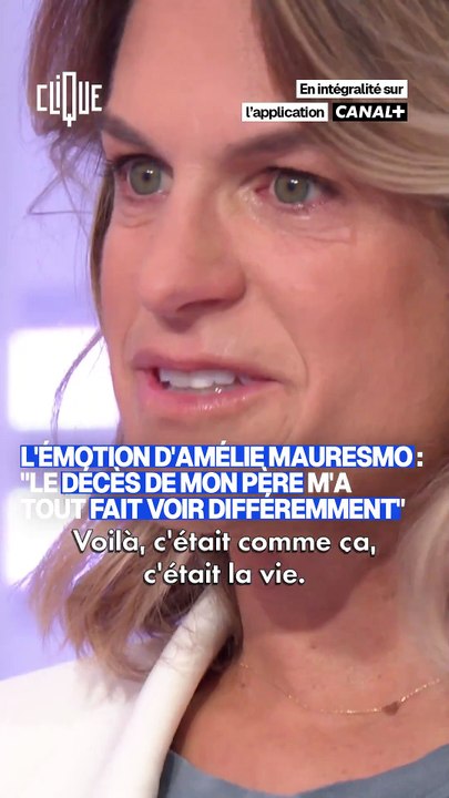 Amélie Mauresmo fond en larmes dans "Clique" sur Canal+ après une question de Mouloud Achour