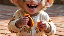 Lovely baby monkey   #babymonkey #animals #monkey