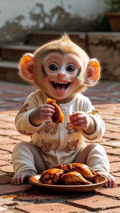 Lovely baby monkey   #babymonkey #animals #monkey