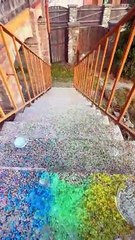 Crushing Breaking Glass Bottles