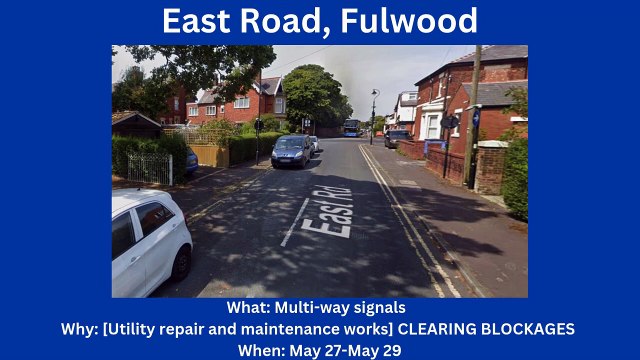 Preston roadworks (26/4-1/6)