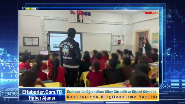 Erzincan'da Emniyet Güçleri Tarafından Öğrencilere Siber Güvenlik ve Kişisel Güvenlik Konularında Bilgilendirme Yapıldı